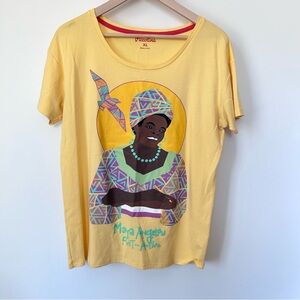 Vicolina Yellow Maya Angelou Graphic Tee - Women’s Short Sleeve